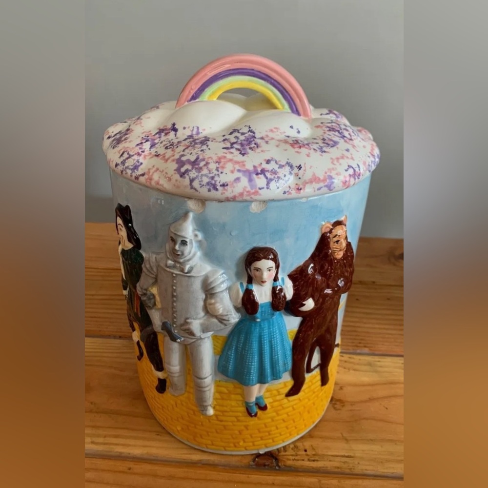 VINTAGE 1998 STAR JARS WIZARD OF OZ THERE'S NO PLACE LIKE HOME COOKIE JAR